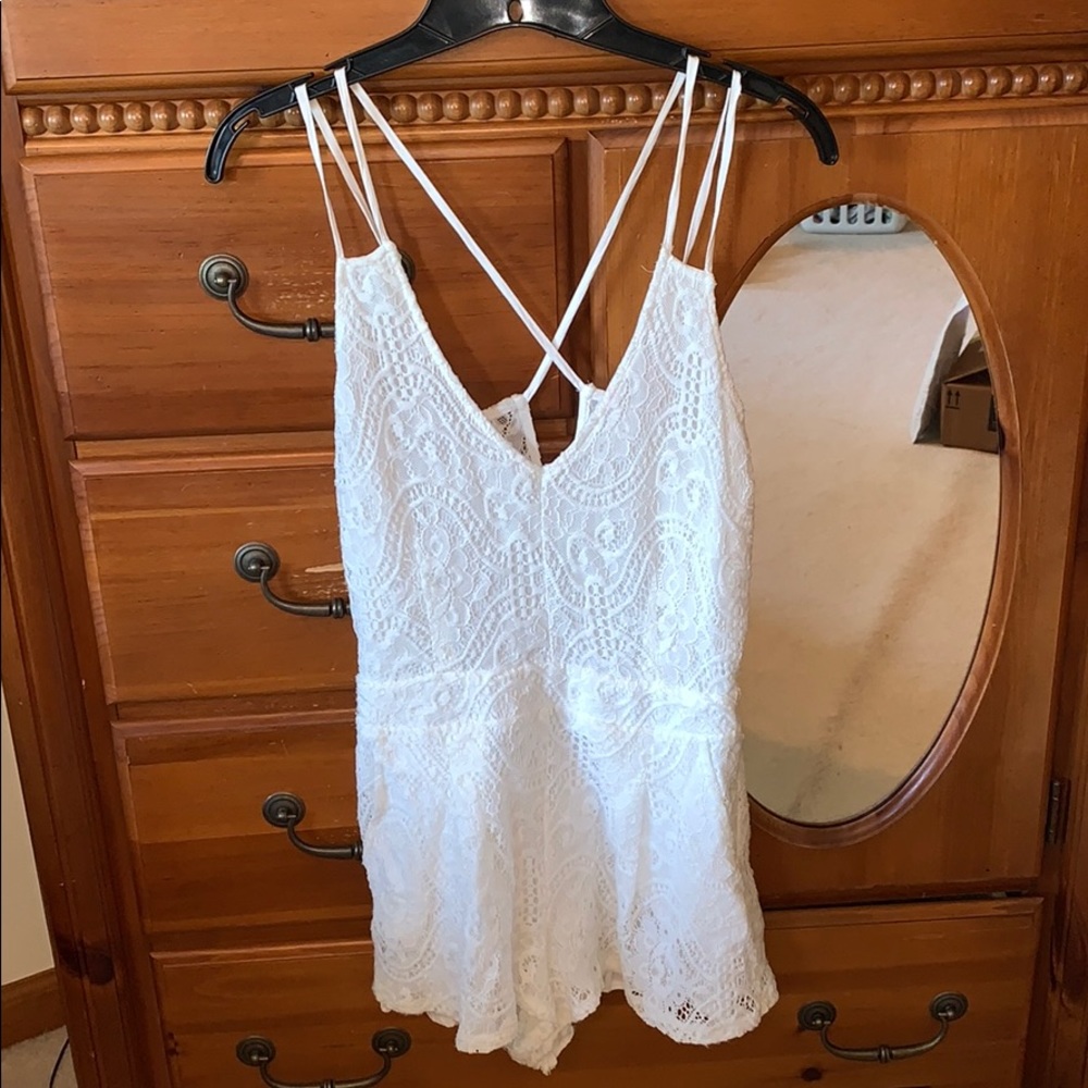 COPY - White Lace Romper